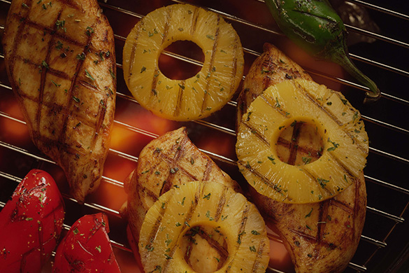 grilled chicken and pineapple