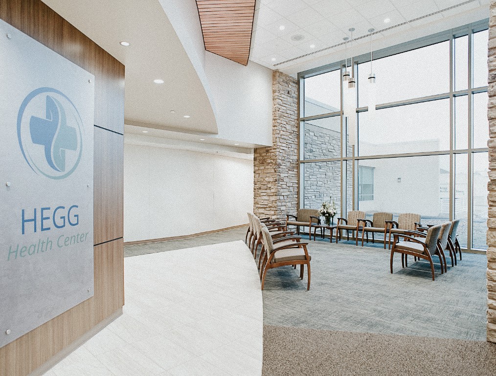 Photo of the waiting room at Hegg Health Center